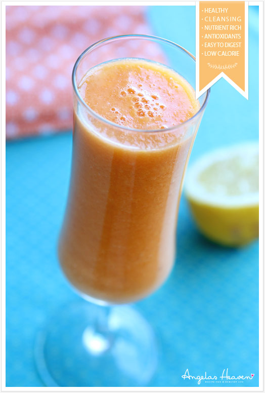 Healthy-refreshing-mango,-carrot-&-lemon-juice