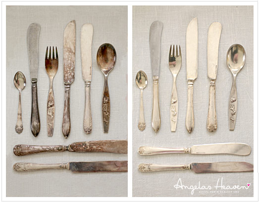 How to sale clean antique silverware